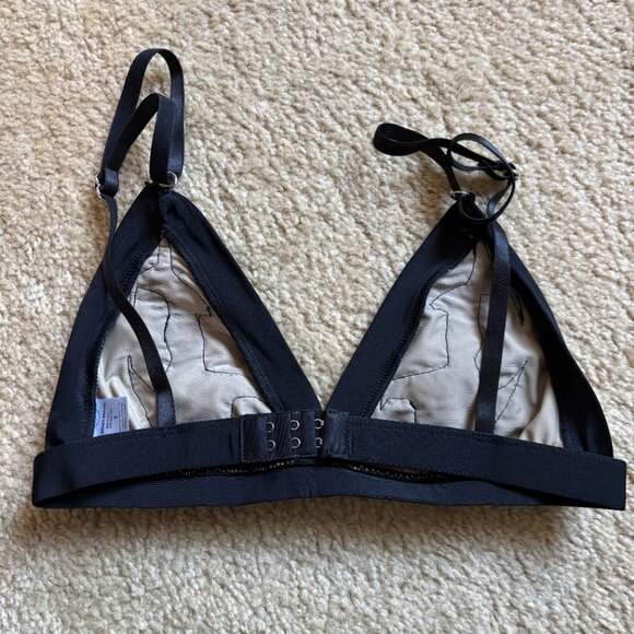 NWOT The Bendy Brand Black Fleurtation Lace Bralette - Size S - Picture 2 of 5